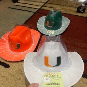 SOLD

NFL University of MIA Team Cowboy Hats - Orange, Green, White with strap